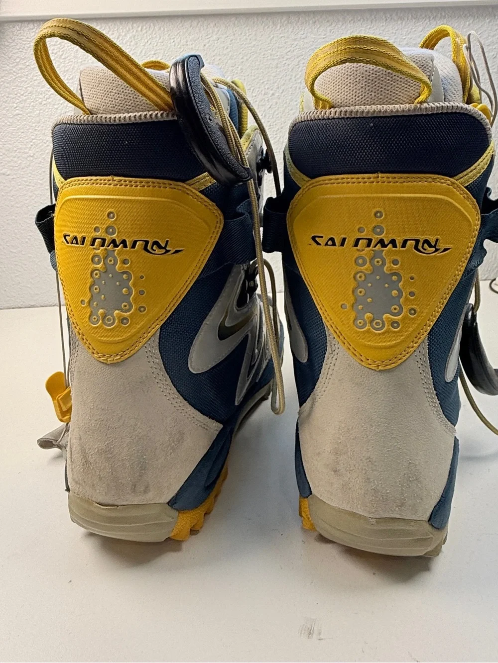 Salomon Kiana Snowboard Boots Womens US 7.5 Blue Gray Quicklace All Mountain